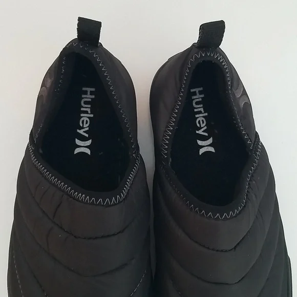 Hurley Black Puff Kayo Chukka Quilted Slip-On Shoes 7M - Picture 2 of 8